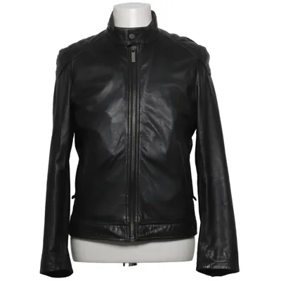 Veste en cuir (Noir) de ESPRIT Cuir, Polyester
