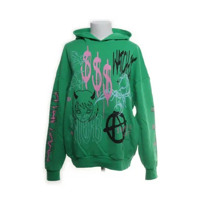 Huvtröja (Grön, Vit) från FSBN Bomull, Polyester