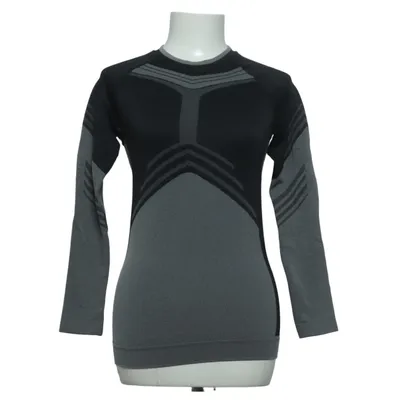 Unterziehshirt (Schwarz, Grau) von Crivit Elasthan, Polyamid, Polyester