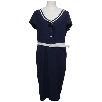 Klänning (Blå, Vit) från Hell Bunny Vixen Elastan, Polyester