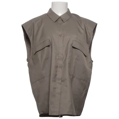 Kortärmad skjorta (Brun) från Gestuz Polyester, Viskos, Ull
