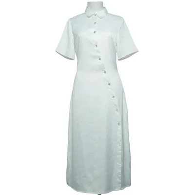 Shirt dress (White) from Missguided Petite Elastane, Polyester
