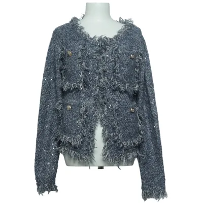 Cardigan (Bleu, Gris) de Firstage Acrylique, Polyester, Laine