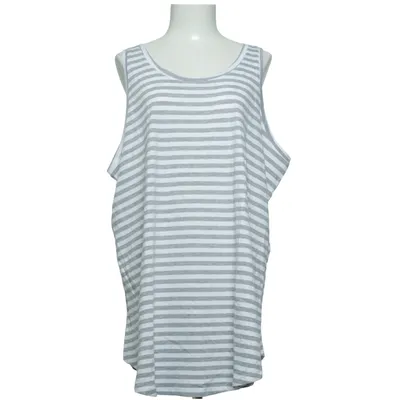 Tanktop  (Hvid, Grå) fra Vanting Bomuld, Viscose