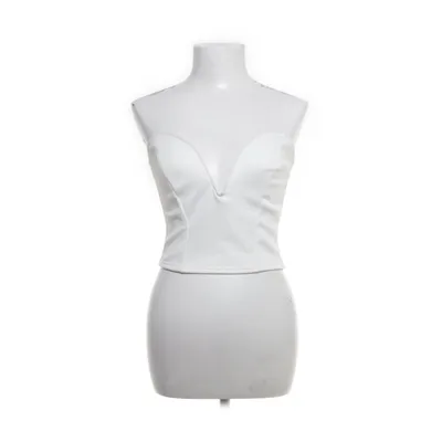 Tubtopp (Vit) från Boohoo Elastan, Polyester