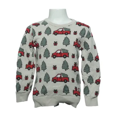 Christmas sweater (Beige, Multicolored) from D.M.D by Denim Day Cotton