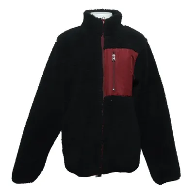 Fleecejacke (Schwarz, Rot) von Pepperts Baumwolle, Recyceltes Polyester