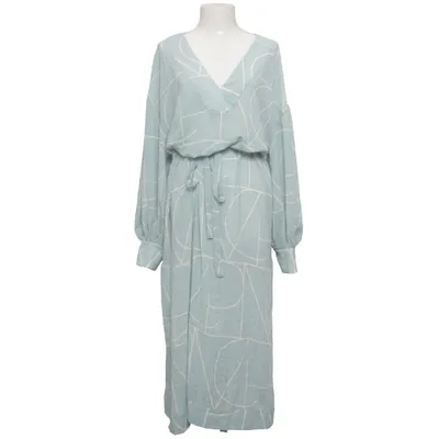 Maxi dress (Blue, White) from Visual Clothing Project Elastane, Polyester