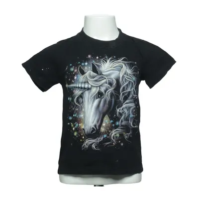 T-shirt (Zwart, Meerkleurig) van Rock Eagle Katoen