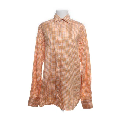 Skjorte (Orange, Hvid) fra Eton