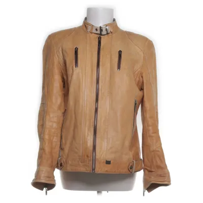 Leather jacket (Yellow) from Petroff Leather, Polyester