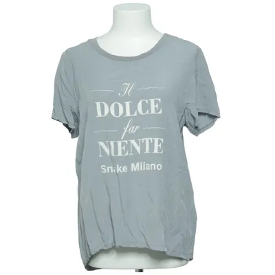 T-shirt (Grau) von Snake Milano Elasthan, Viskose