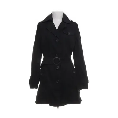 Trenchcoat (Svart) från QS by S.Oliver Bomull, Polyamid