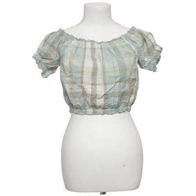 Crop top (Grøn, Beige) fra American Eagle Bomuld, Linned