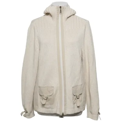 Cardigan (Beige) from Atelier Creation Acrylic, Cotton, Metallic fiber, Polyamide, Polyester