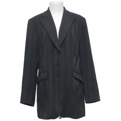 Blazer (Zwart) van Almia Polyester, Wol