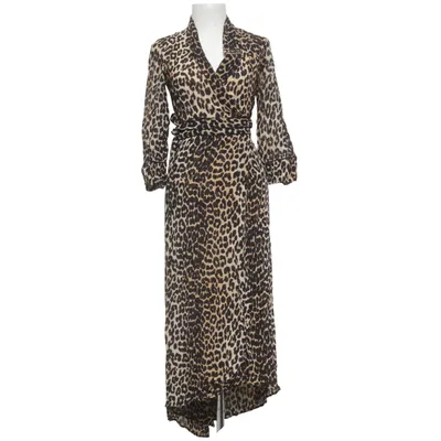 Wrap dress (Brown, Black, Beige) from Ganni Viscose