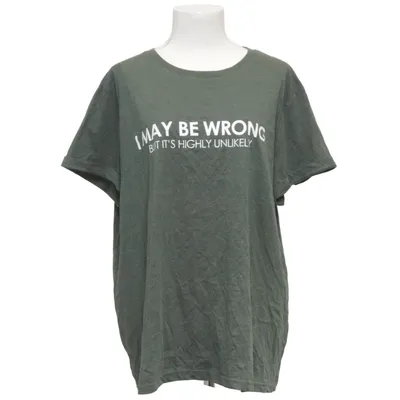 T-shirt (Vert) de Shein Curve Coton, Polyester