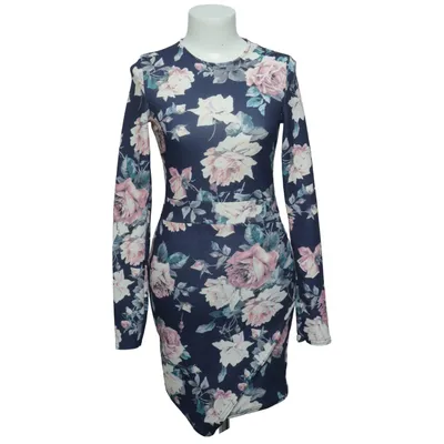 Jurk (Blauw, Roze, Meerkleurig) van Pink Boutique Elastaan, Polyester
