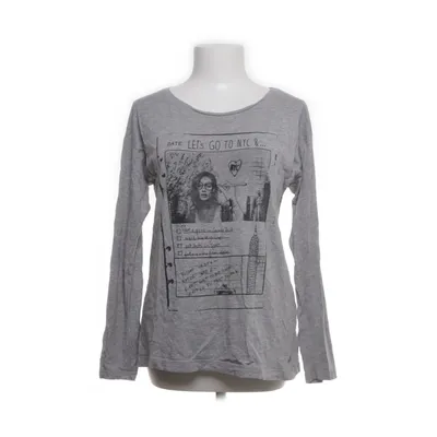 Långärmad t-shirt (Grå, Svart) från EDC Brand Bomull, Viskos