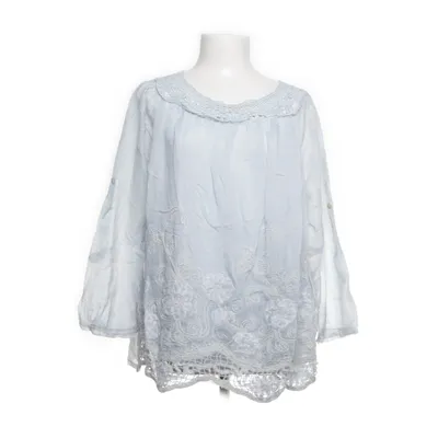 Bluse (Blå) fra Made in italy Elastan, Silke, Viscose