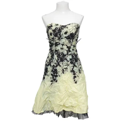 Cocktail dress (Yellow, Black) from Jane Norman Cotton, Elastane, Polyester