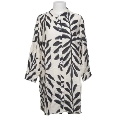 Shirt dress (Beige, Black) from Menglu Cotton