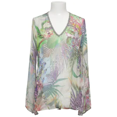 Blouse (Vert, Violet, Multicolore) de Malvin Soie
