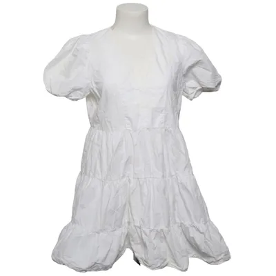 Dress (White) from Zara Cotton, Linen