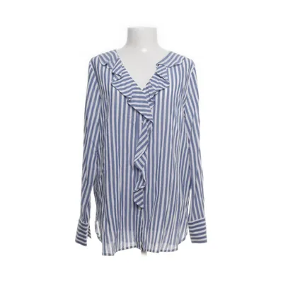 Blouse (Wit, Blauw) van Opus Katoen, Viscose