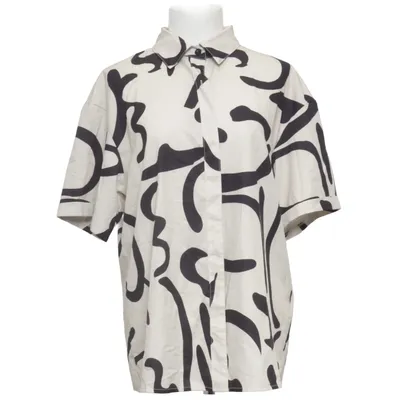 Korte mouwen shirt (Beige, Zwart) van Salant Polyester