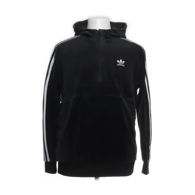 Hoodie (Black, White) from Adidas Cotton, Polyester