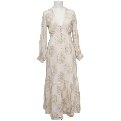 Långklänning (Beige, Guldfärgad) från ASOS Design