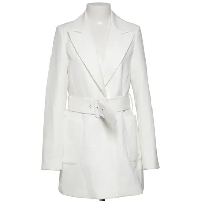 Blazer (Blanc) de Attentif Élasthane, Polyester