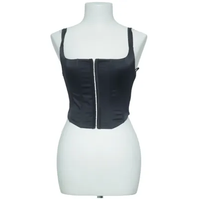 Crop Top (Schwarz) von Gina Tricot Elasthan, Polyester