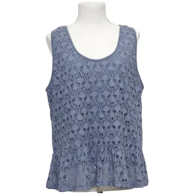 Top (Blauw) van Dotted Blue Elastaan, Polyester, Viscose