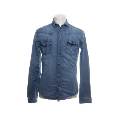 Denim blouse (Blauw) van Zara Man Katoen