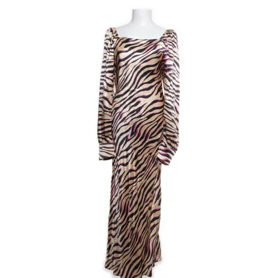 Långklänning (Beige, Flerfärgad) från ASOS Viskos