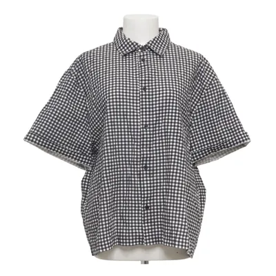 Short sleeve shirt (Black, White) from Collusion Cotton, Linen