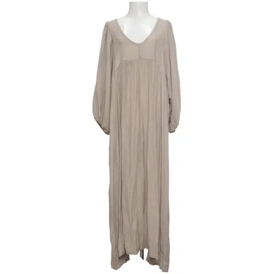 Jurk (Beige) van Bohemiana Polyamide, Viscose