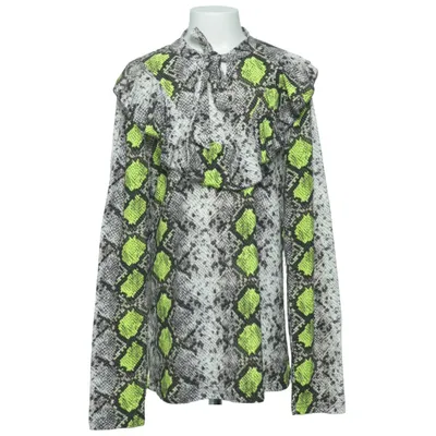 Blus (Grå, Gul, Vit) från Zara Jeans Bomull, Elastan, Polyester