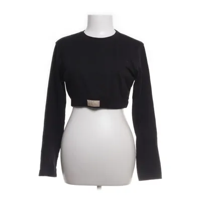 Crop top (Noir) de Missguided Petite Coton, Élasthane, Polyester