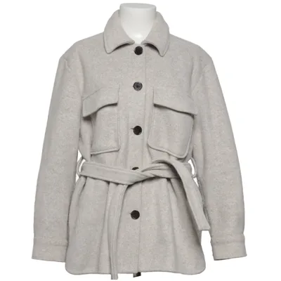 Skjortejakke (Beige) fra Dobber Polyester, Viscose