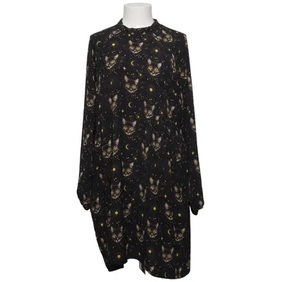 Dress (Black, Yellow) from Monki Elastane, Polyester