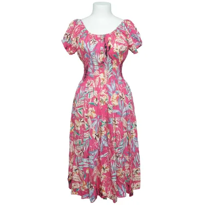 Klänning (Rosa, Flerfärgad) från Leana Mode