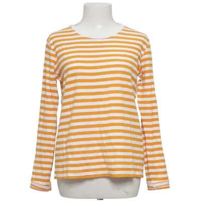 Long sleeve T-shirt (Yellow, White) from Makia Organic cotton