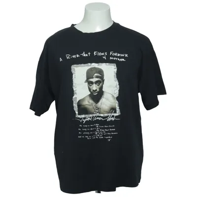 T-shirt (Noir) de 2Pac Coton biologique