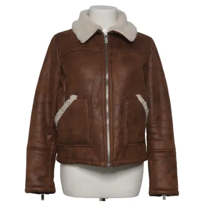 Shearlingjakke (Brun, Hvid) fra Mango Casual Polyester