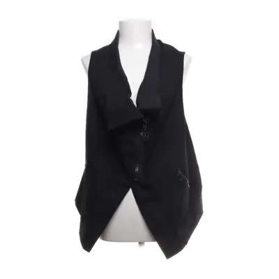 Biker gilet (Zwart) van Kekoo Design Elastaan, Polyester, Viscose