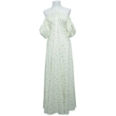 Maxi dress (Yellow, Pink, Green) Cotton, Elastane